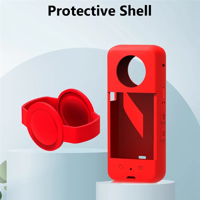 Action Camera Protective Shell Waterproof Camera Protective Case Panoramic Camera Protector for Insta360 X3-Black