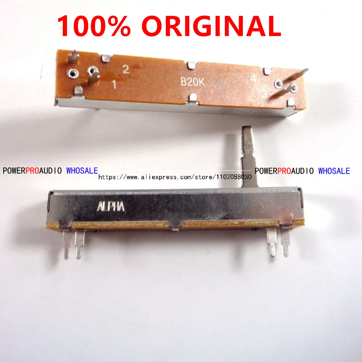 4 قطعة الشريحة الأصلي VR 418-S1MK2-725 قناة Fader ل بايونير DDJ-SX2 DDJ-RX مع مقبض الباب