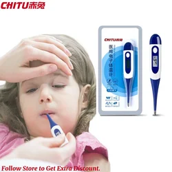 Medical Electronic Thermometer 60s Quick Temperature Measurement Oral or Underarm Read Waterproof For Adults Kids
