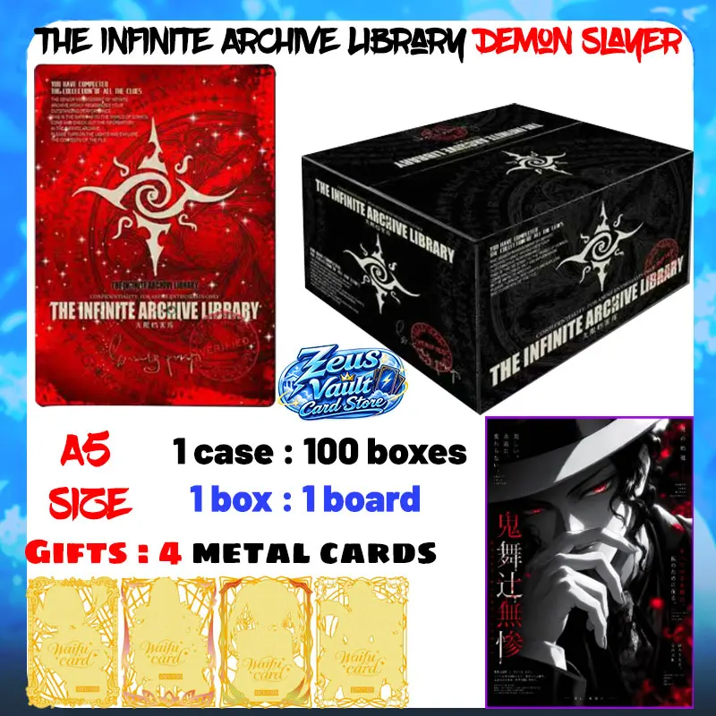 Wholesale 2026 Newest The Infinite Archive Library Demon Slayer A5 Board Collection Cards TCG Tendy Party Toys Birthday Gifts