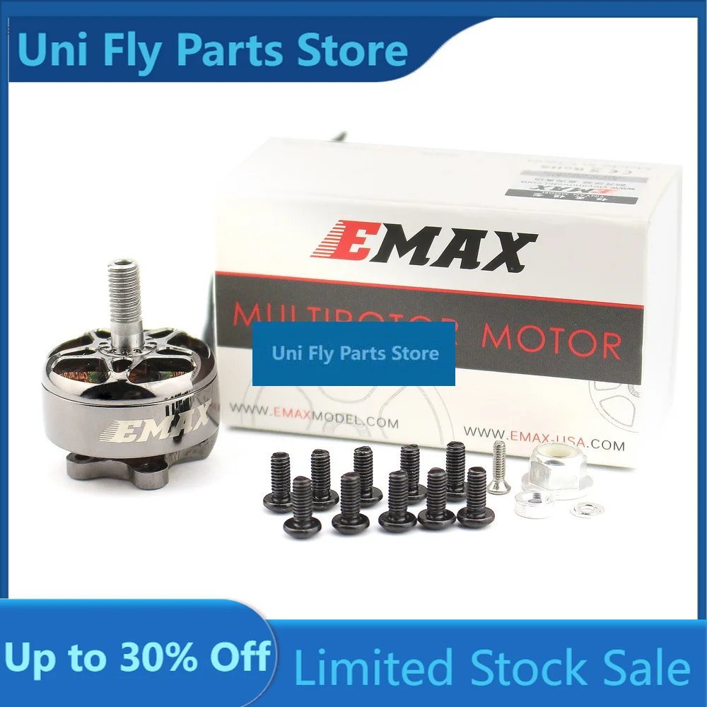 UniFly1/2/4PCS EMAX ECO II Series 2207 Motor 6S 1700KV/1900KV 4S 2400KV Brushless Motor CW For RC FPV Racing Drone