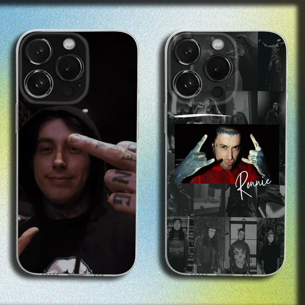 Singer Rapper R-Ronnie Radke Phone Case For iPhone 16,15,14,13,12,11 Plus,Pro,Max,XR,XS,Plus,E,Mini Transparent Soft Cover