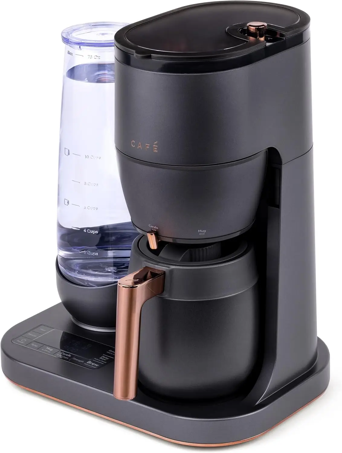 Specialty Grind and Brew Coffee Maker, Single-Serve Option, 10-Cup Thermal Carafe, WiFi Enabled Technology, Matte Black