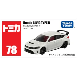 Takara Tomy Tomica 1/64 Mini Diecast Alloy Model Car Toys Metal Sports Vehicles Honda CIVIC TYPE R Gifts for Teenagers #78