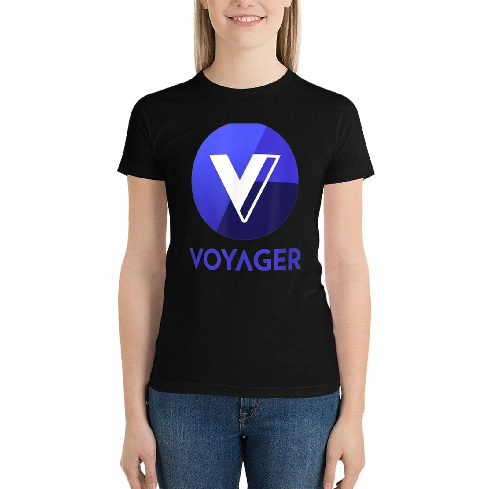 Voyager Token - VGX crypto T-Shirt summer clothes funny Women's cotton t-shirt