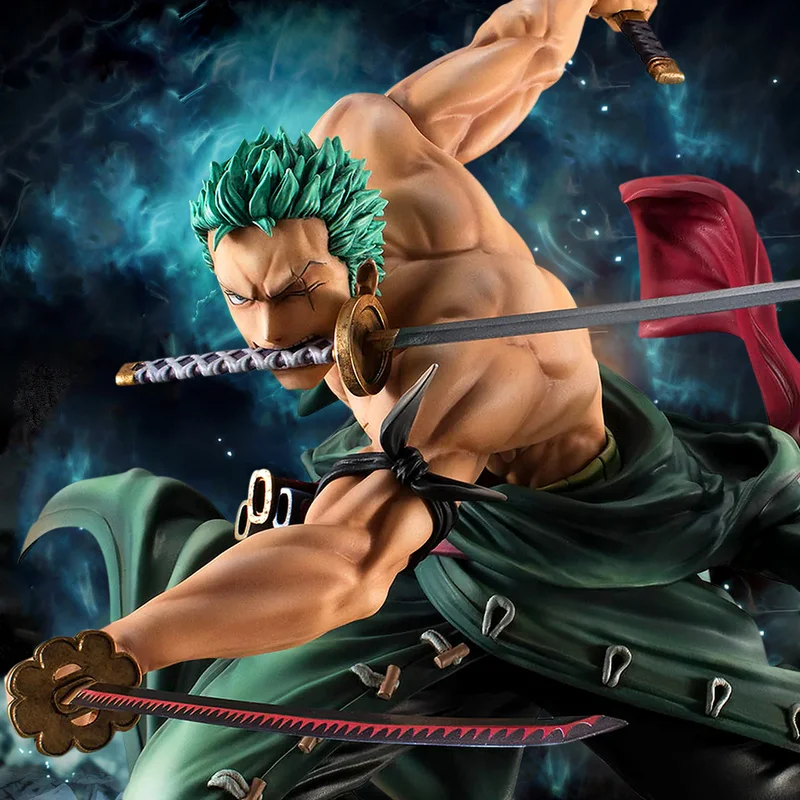 Pirate King'S Handmade Roronoa Zoro Figurine Original Authentic Japanese Figurine One Piece Japanese Cartoon A Birthday Present