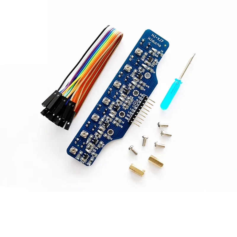 1PCS 7-Channel Digital Grayscale Tracking Module, Photoelectric Line Follower Sensor for Smart Car