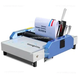 220V Electric Stapler Folding Machine Paper Booklet Riding Saddle Stapler Binding Machine Creasing Machine Card Folding