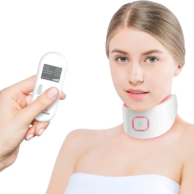A55X-dispositivo inteligente de elevación de cuello con Control remoto, eliminador de arrugas de cuello para masajeador Facial herramienta de cuidado de la piel