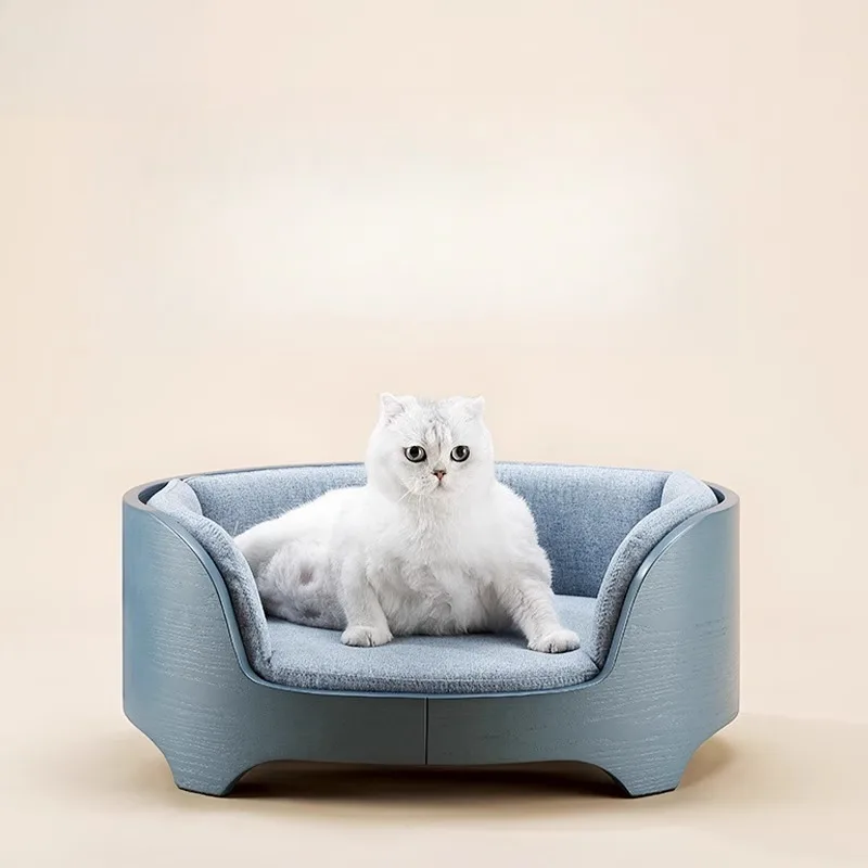 

Solid wood kennels can be disassembled and washed in summer, universal dog beds for all seasons, large and small dogs, corgis,