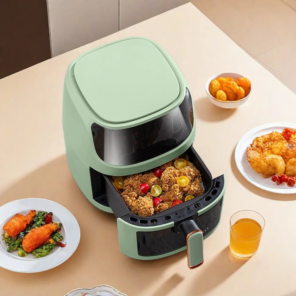 

New Arrivals Fryer Oil Free Steam Without Stainless Steel Liner Visual 8 Liter Silver Crest 8L Air Fryers