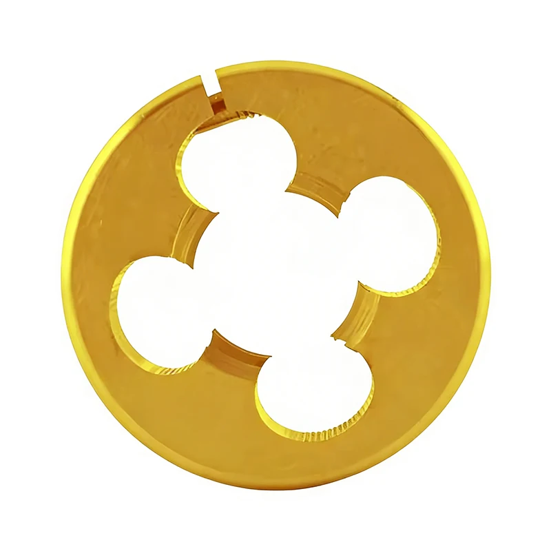 

Плашки круглые ZUANTONG HSSE с покрытием TiN AR-D для мелкой резьбы M10, M11, M12, M14, M15, M16, M18, M20, M22 X0.5, X0.75, X1.25, X1.5 для машинной нарезки резьбы