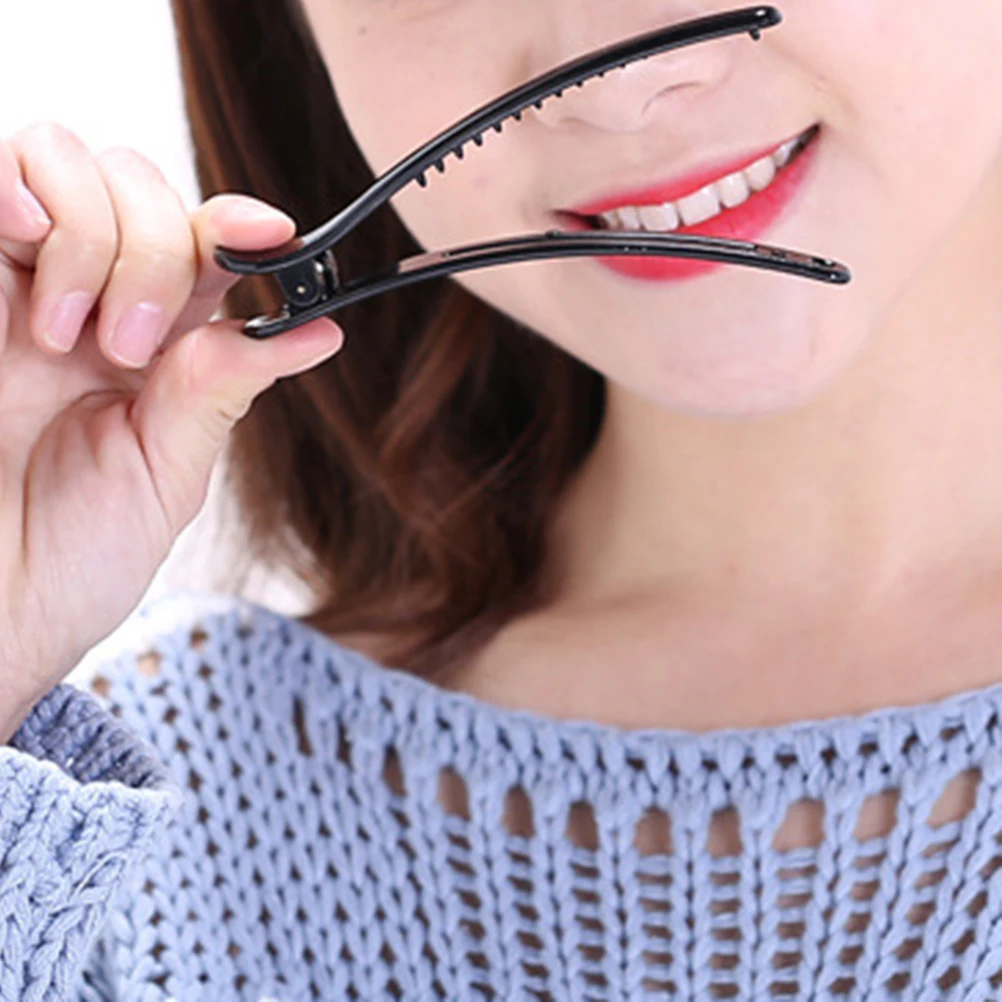 

12 Pcs Hairpins Edge Clips Accessories Girls Women Beak Design Wide Usage Quality Material Plastic Non Rust Smooth Surface Salon