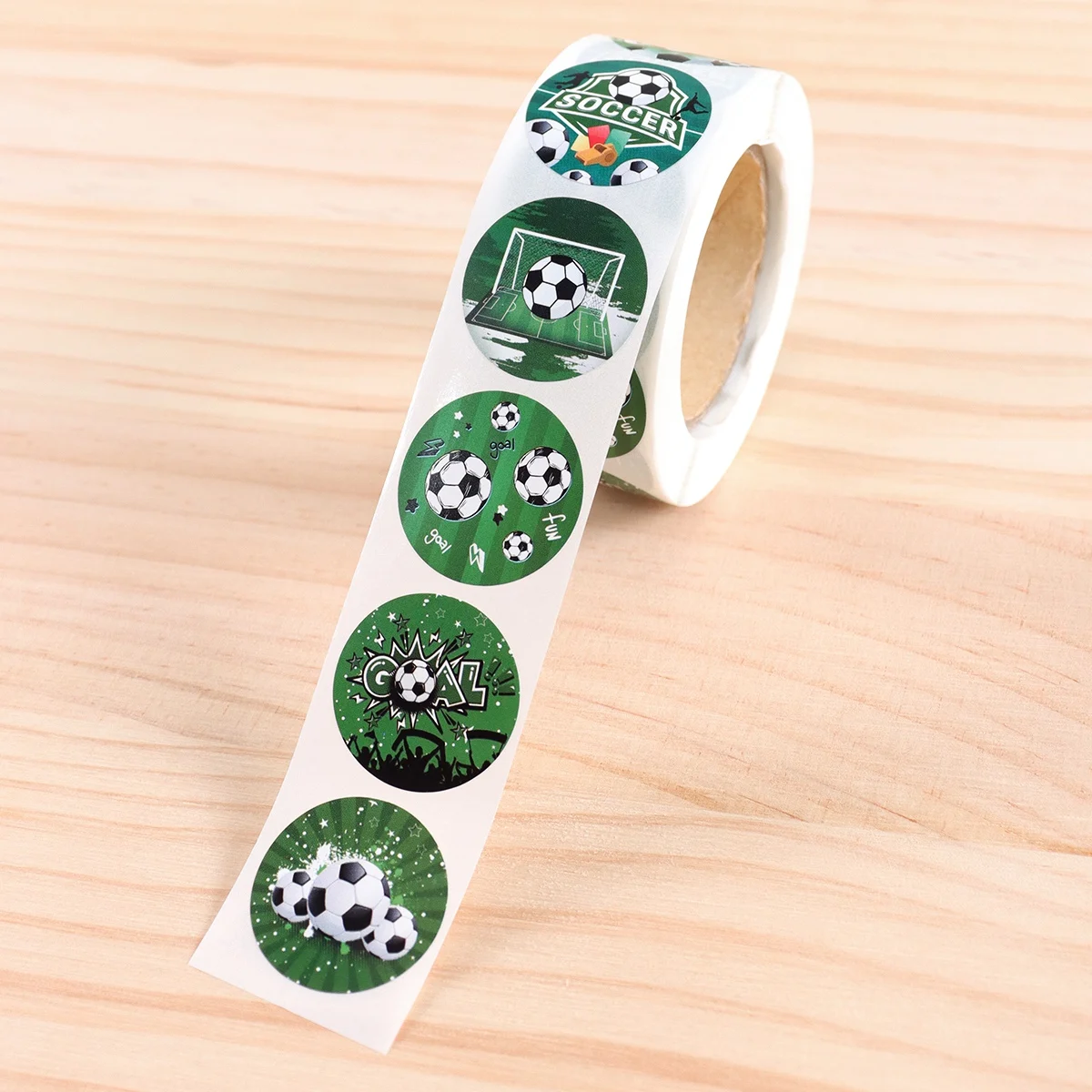 500pcs Soccer Stickers Football Theme Label Sealing Sticker for 1st Birthday Party Supplies Sports Theme Decoration
