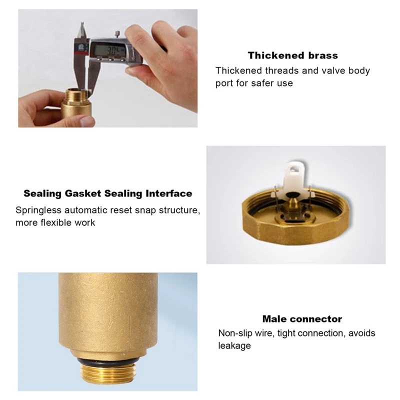 ABNO-Automatic Float Valve,1Inch Male NPT Thread Air Bleeder Release Vent Valve, Automatic Air Bleed Vent With Male Thread