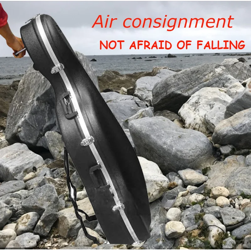 ABS cello box specially designed for air transport, sturdy and drop resistant aluminum alloy frame 4/4 3/4 1/2 1/4