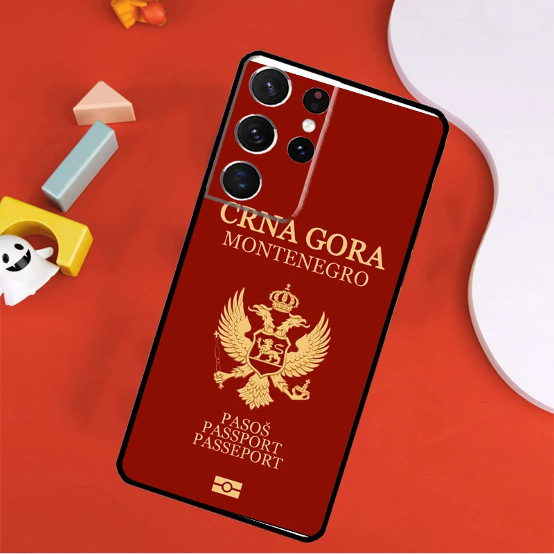 Montenegro Flag Phone Case For Samsung Galaxy S23 S20 FE S8 S9 S10 S21 Plus Note 10 Note 20 S22 Ultra Cover