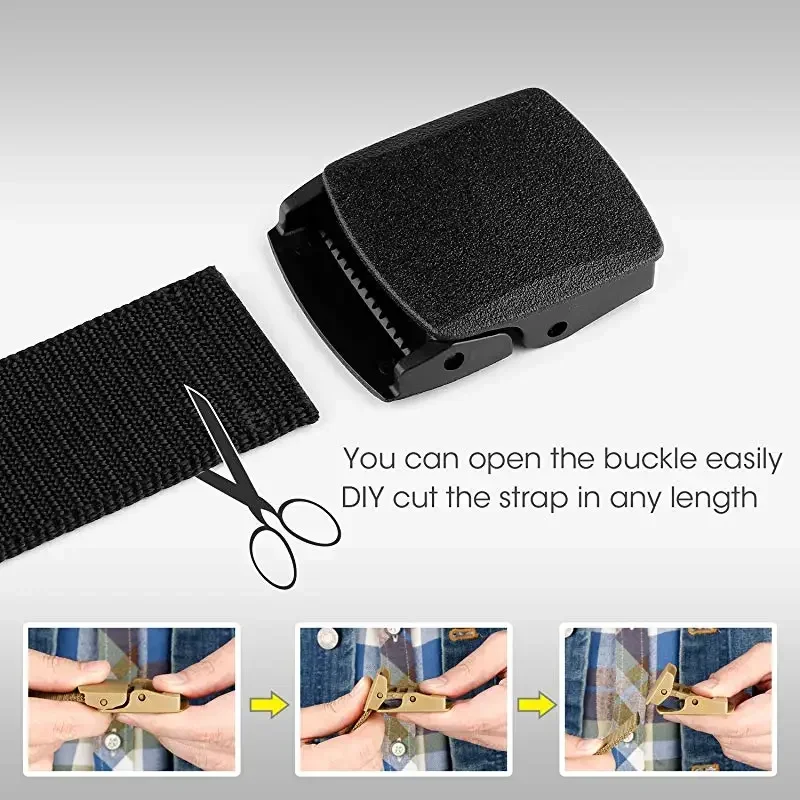 Ceinture en Nylon à boucle automatique militaire classique unisexe grande taille LONG 170 160 150 140 130cm hommes femmes ceinture en toile tactique extérieure