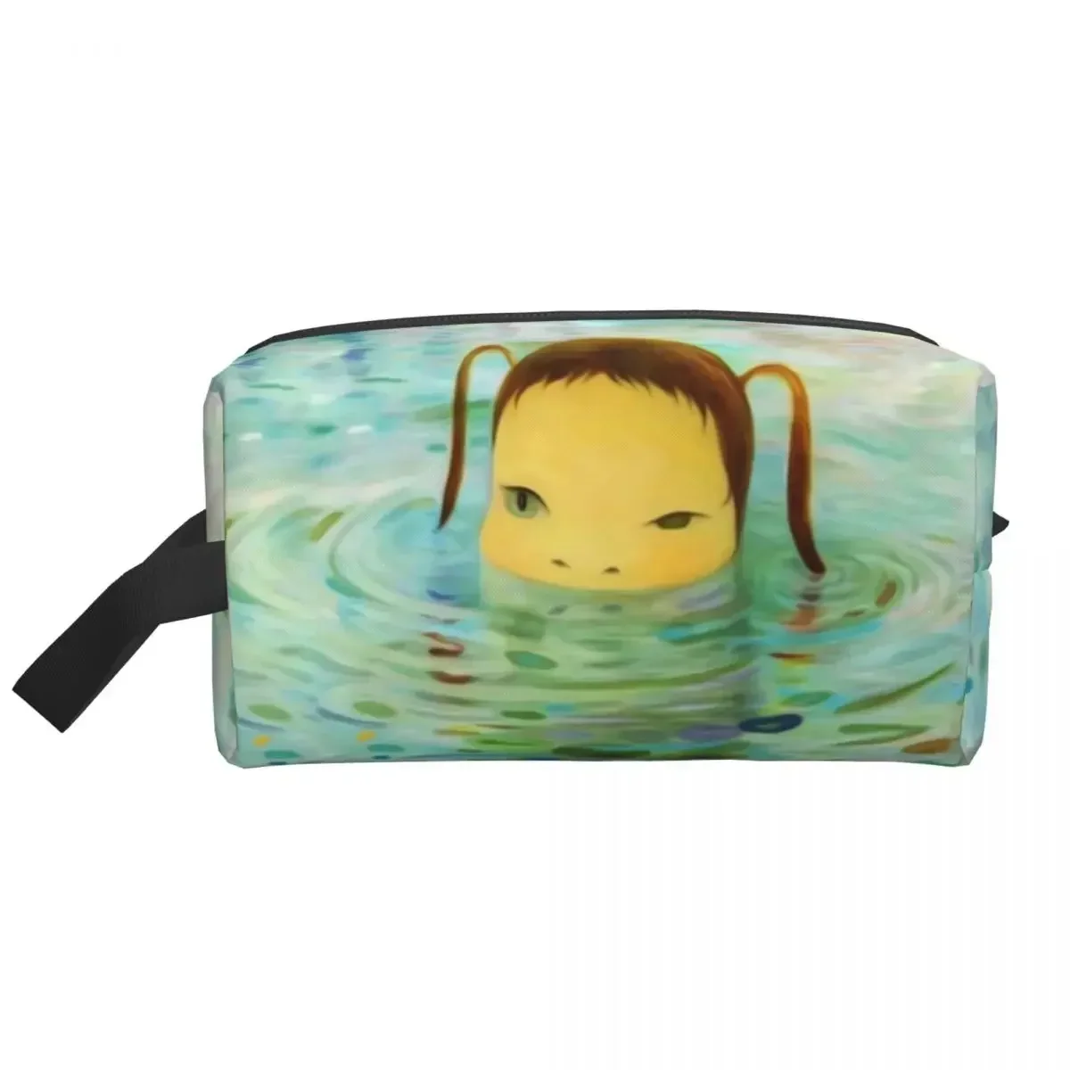 Custom Yoshitomo Nara Pop Art Travel Cosmetic Bag Women Manga Makeup Toiletry Organizer Lady Beauty Storage Dopp Kit