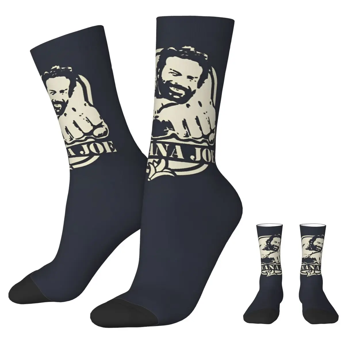 

Bud Spencer Und Terence Hill Socks Autumn Stockings Gothic Women Men Soft Socks Pattern Climbing Anti-Slip Socks