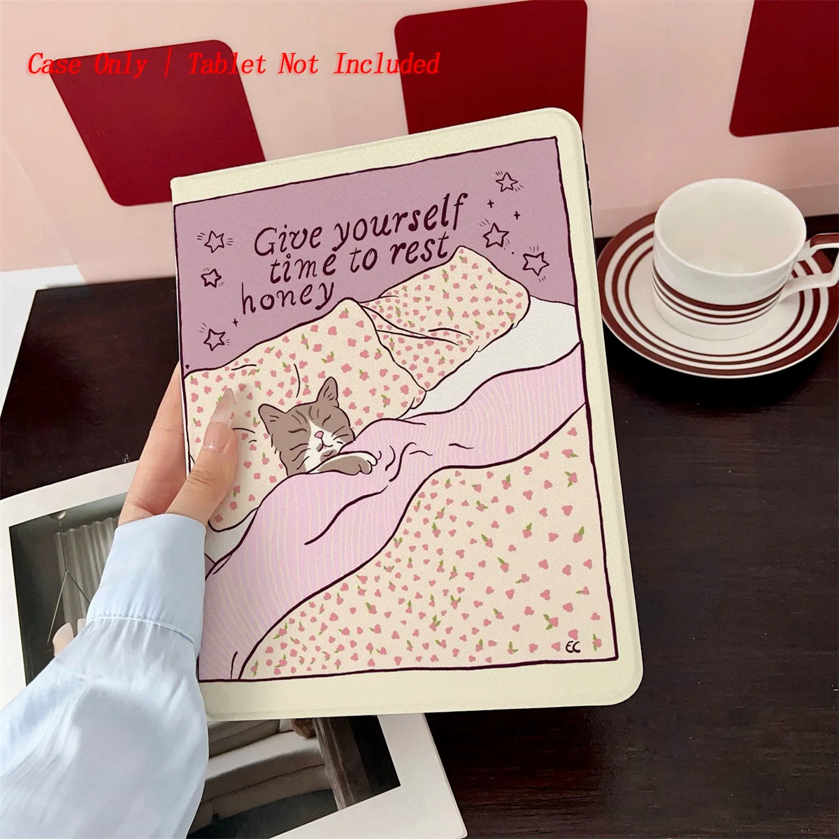 

Для Apple iPad Pro 12,9, чехол 3-го/4-го поколения, противоударный чехол из ТПУ с принтом кота и подставкой