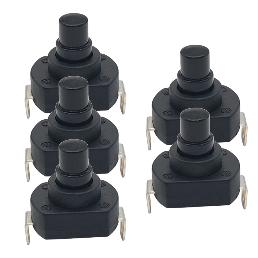 AT16 Flashlight Switch Button Power Self-Locking 6A Flashlight Button Ship-Type High Current Press to Power on 18.3mm