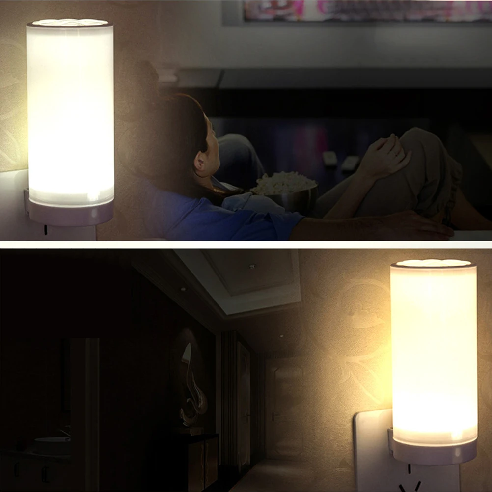 LED Night Light Bedroom Bedside Lamp Small Table Lamp Three Color Change 10 Levels Brightness Timed Off Eu Plug