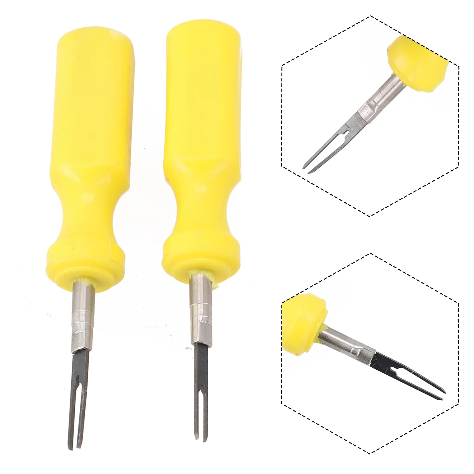 

Extractor Car Terminal Removal Tool 2 Pcs Assemble Crimp Connector Pin Repair Release Pin Stianless Steel High Quality