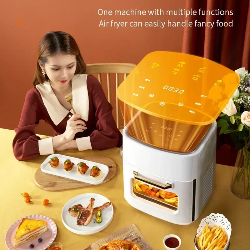 Air Fryer Household Intelligent Multi-function 15L Large-capacity Air Fried Electric Fries Electromechanical Oven Integration