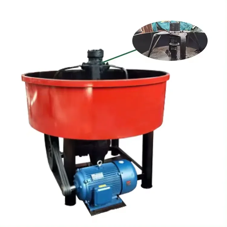 

New 1000L Portable Self-Loading Concrete Mixer Diesel Flat Electric Disc Mixer with Pump and Engine for Home Use
