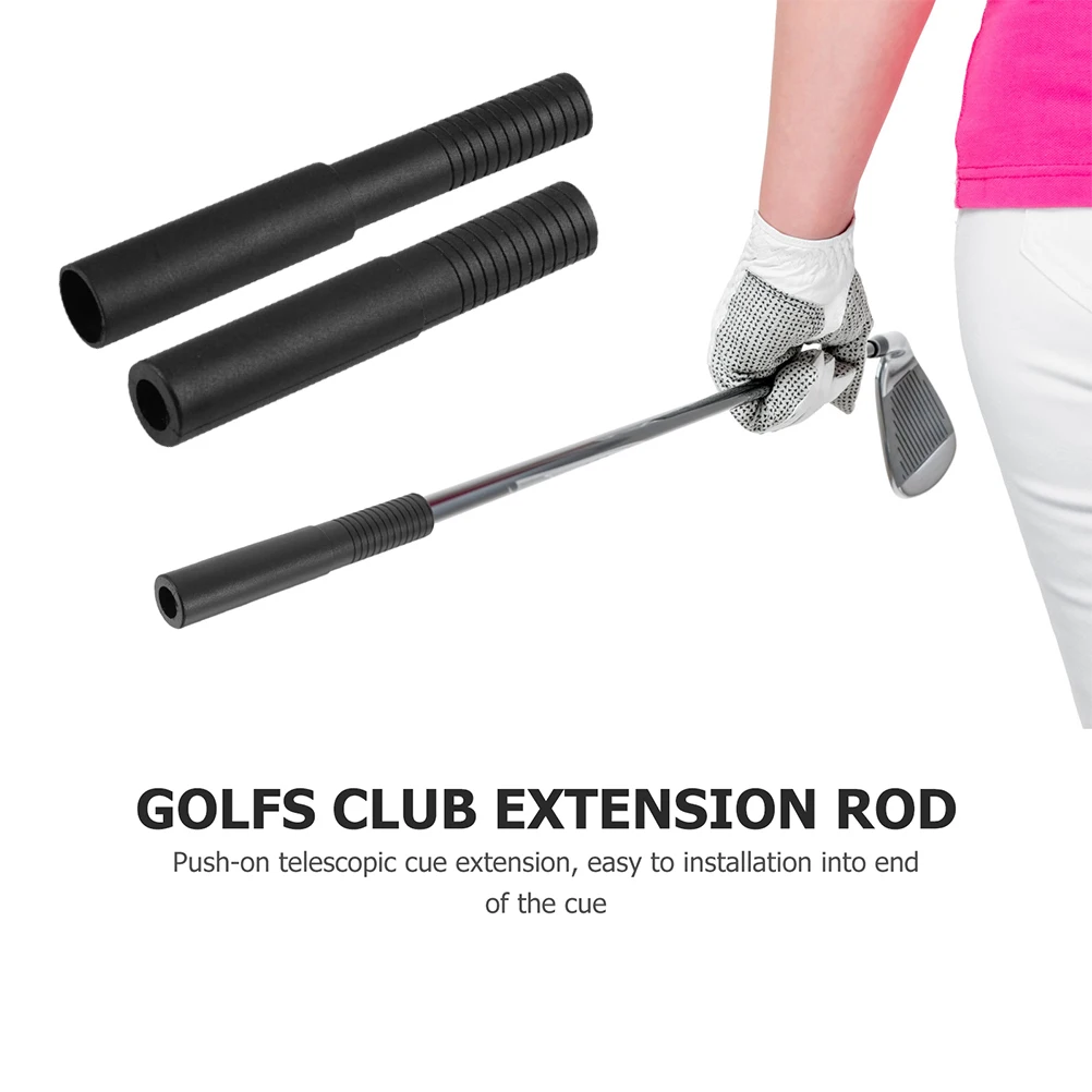 2 Pcs Golf Club Extension Stick Steel Shaft Extensions Accessories Pp Extender Portable Extenders