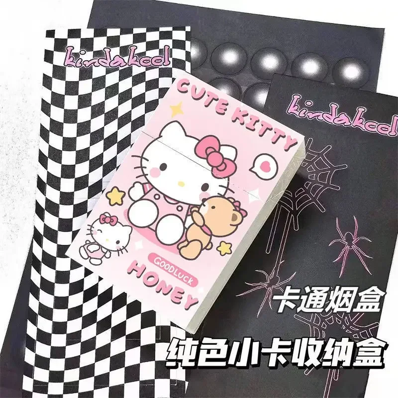 Sanrio Hello Kitty Cigarette Case Action Anime Figures My Melody Cinnamoroll Pochacco Cigarette Case Cute Smoke Ornaments Gifts