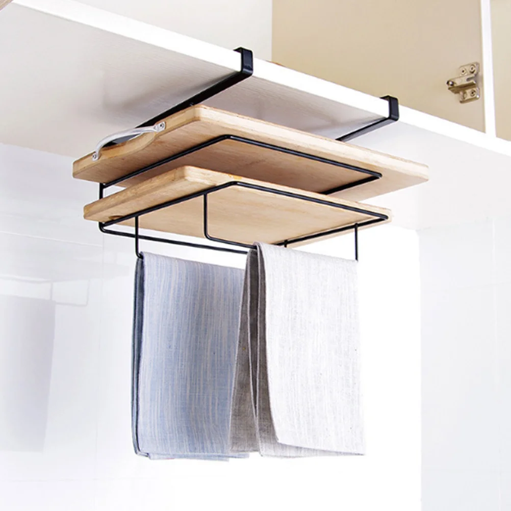

2pcs Wrought Iron Hanger for Chopping Board Cabinet Towel over Door Kitchen ganizer Storage Lightweight Portable