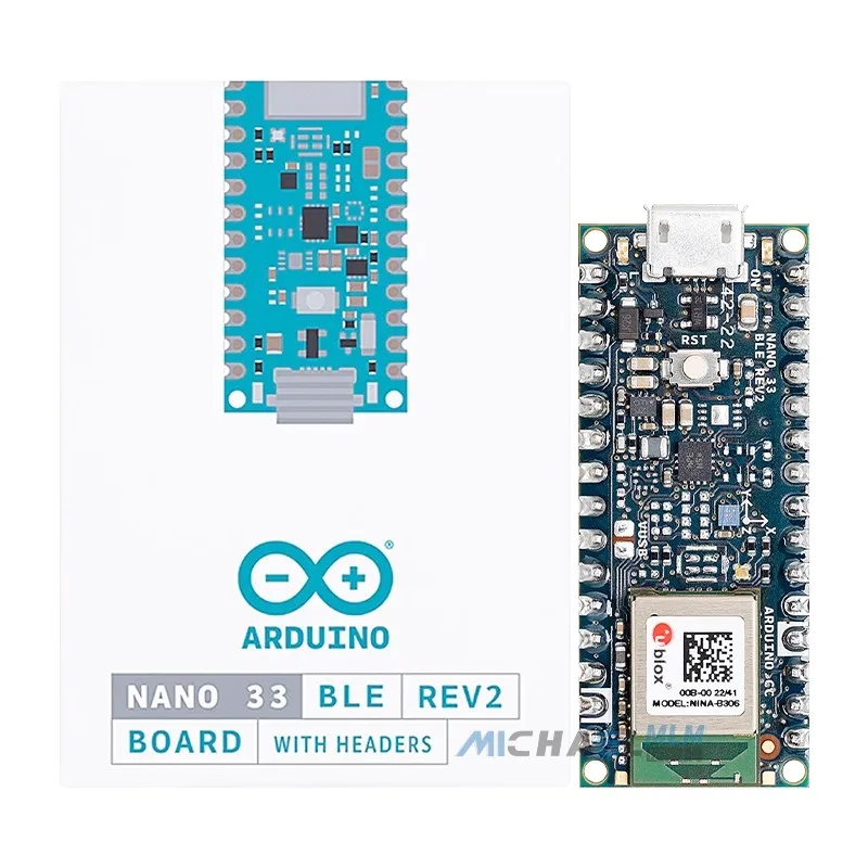 

Arduino Nano 33 BLE Rev2 with headers ABX00072 original imported development board