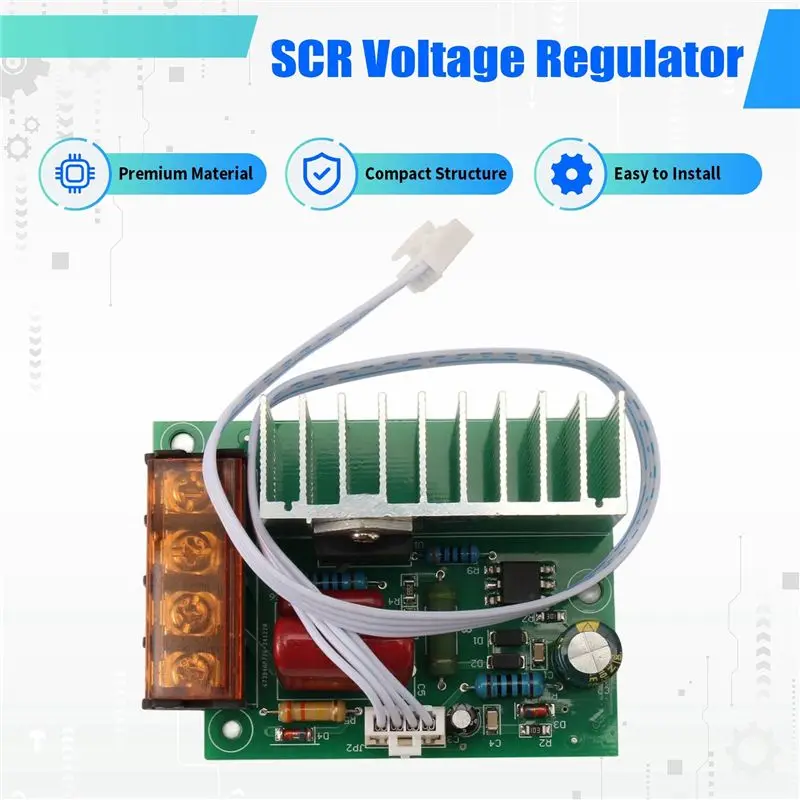 DT17 4000W SCR Voltage Regulator Dimmer AC 220V Motor Speed Controller Temperature Controller for Water Heater 6X