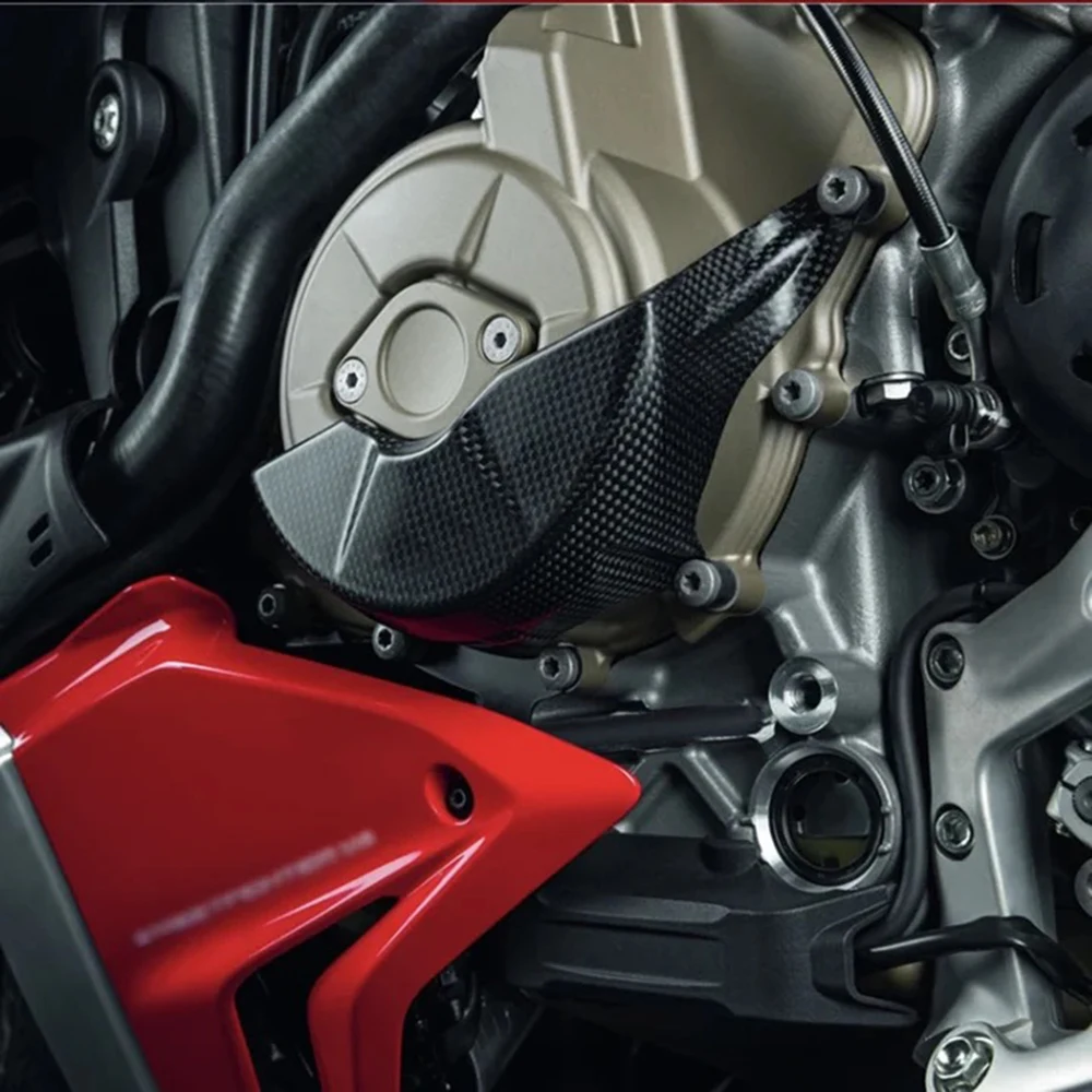 For DUCATI PANIGALE V4 V4S V4R V4SP 2018 2019 2020 2021 2022 2023-2024 Streetfighter V4/S Carbon Fiber Engine cover Protection