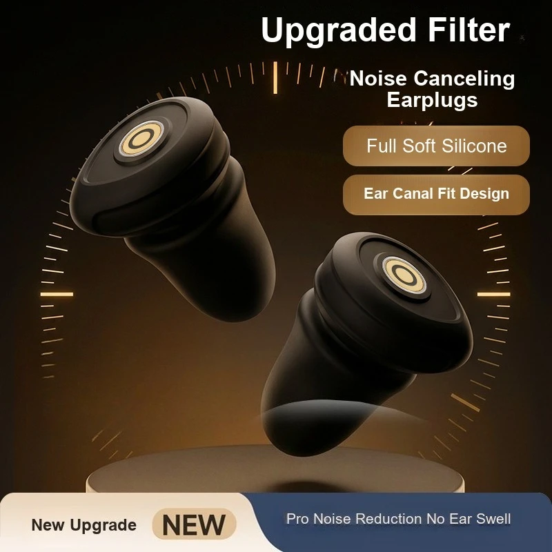 Silicone Airbag Earplugs Filter Equipped Noise Reduction Sound Insulation Plugs for Sleeping Snoring and Student Quiet Use