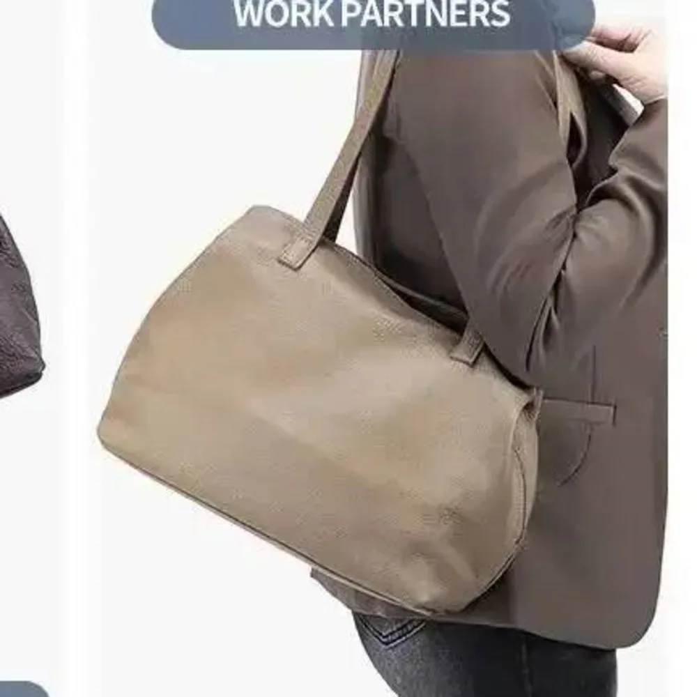 Brand Lady HandbagTote Bag Large Capacity Simple Shoulder Bag For Woman Bag Genuine Leather Fashion Handbag For Woman Bag