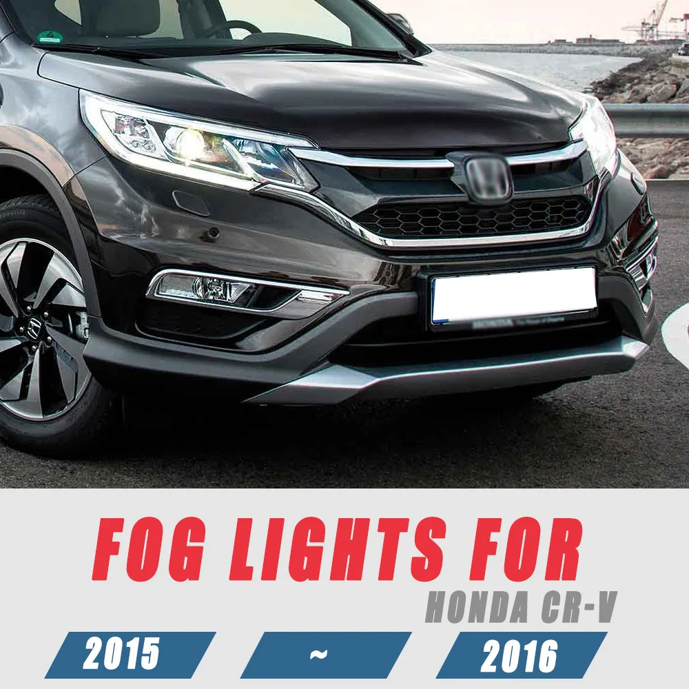 

For Honda CRV CR-V 2015 2016 Front Fog Lights Car Styling Spot Light Fog Lamps With Switch - 1 Pair