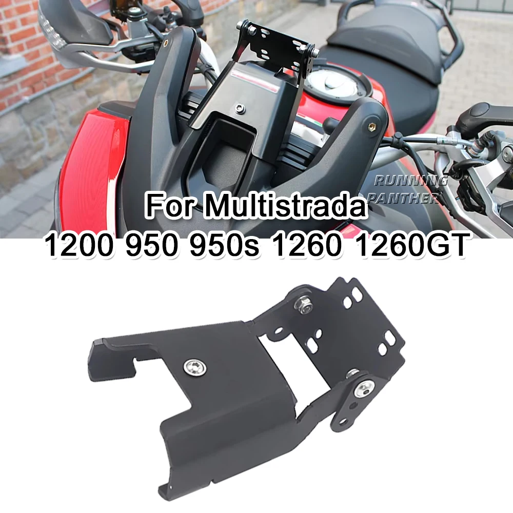 

NEW Motorcycle For Ducati Multistrada 1200 950 950S 1260 1260GT Stand Holder Smartphone Phone GPS Navigation Plate Bracket