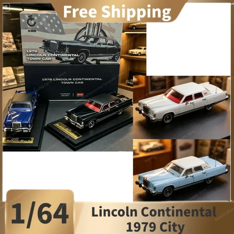 (In Stock）Turning Crush Sunstar 1/64 Lincoln Continental 1979 City Lincoln Simulation Alloy Car Model Ornament