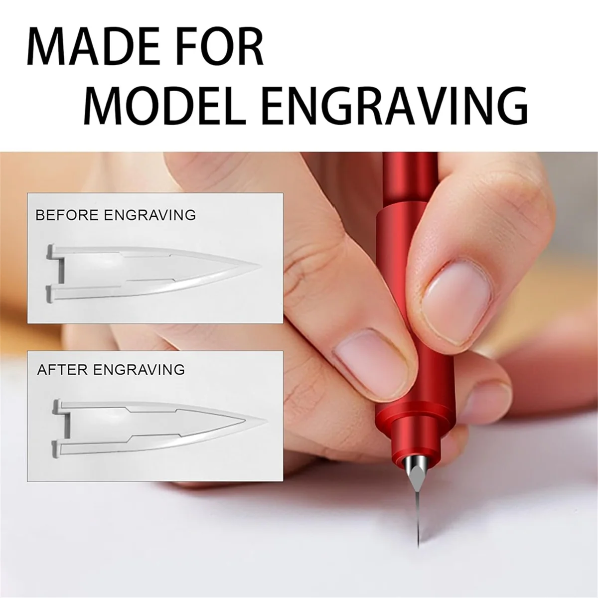 A002 Model Scribing Tool Set, Precision Scribing Blades, Tungsten Carbide Scribing Needle, Scribing Tape, Engraving Tools
