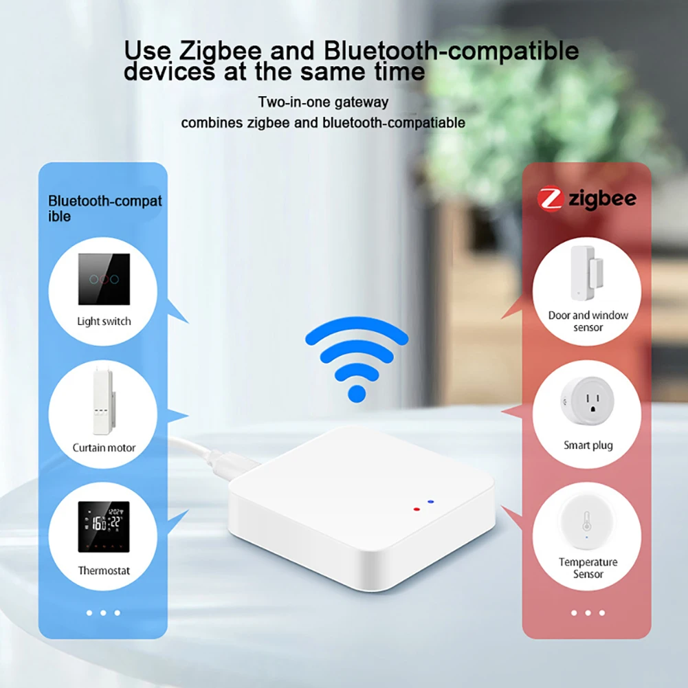 Tuya Zigbee 3.0 Gateway Hub Smart Home Wireless Bridge Used to Connect Zigbee Devices Smart Life APP Remote Control Automation