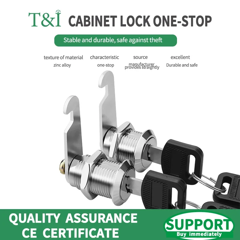 

5/20SETS Security Lock Metal Cylinder Cabinet Locker Cam Lock With Keys Security Mailbox Lock Drawer 16mm/20MM/25MM/30MM