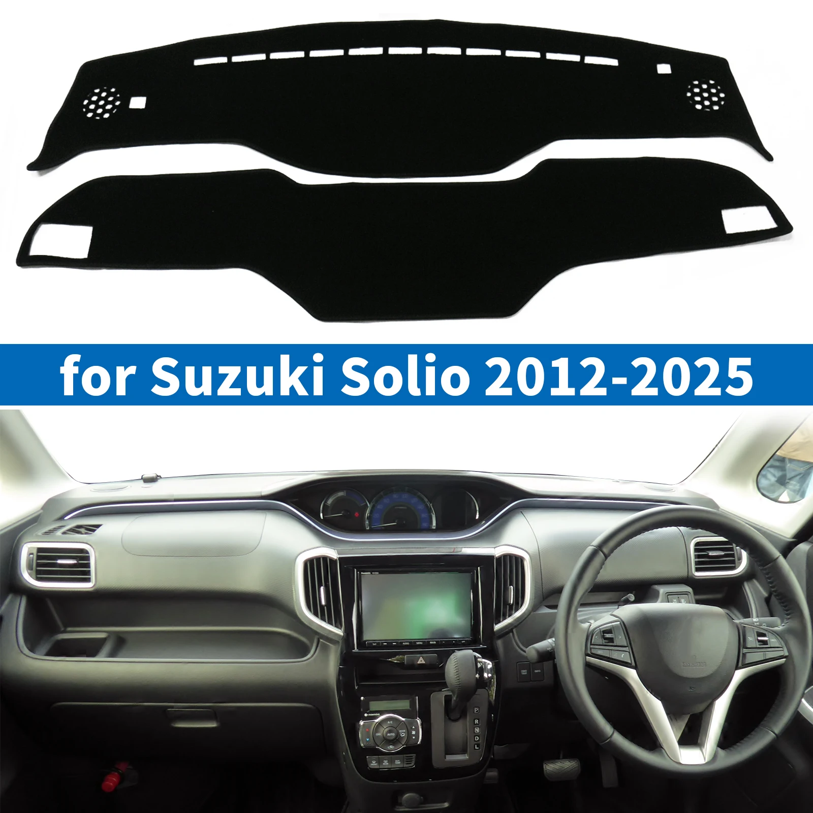 

Car Dashboard Mat for Suzuki Solio 2012-2025 Accessories Sunshade Protective Carpet Dash Pad Dashmat