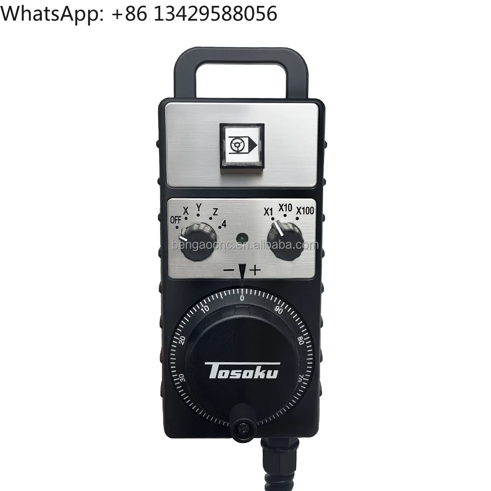 

TOSOKU HM115 HM121 HM11D Mpg Handwheel Manual Pulse Generator With One Functional Button for Fanuc Mitsubishi Siemens System