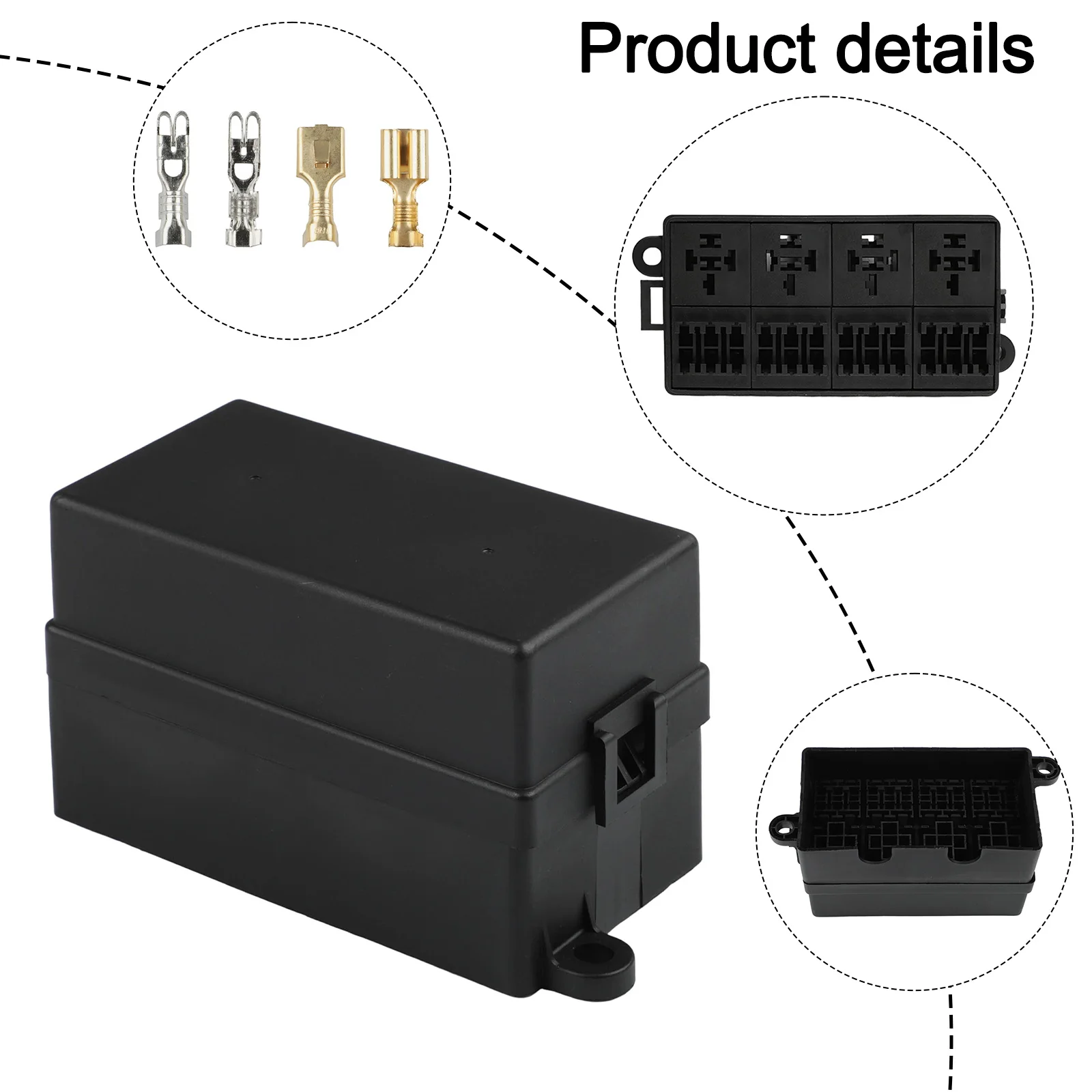 مرحل للسيارة احصل على صندوق فيوز شفرة مثالي 12 طريقة مع مجداف/محطة فيوز 4 دبوس 12V40A مرحل لسيارةك