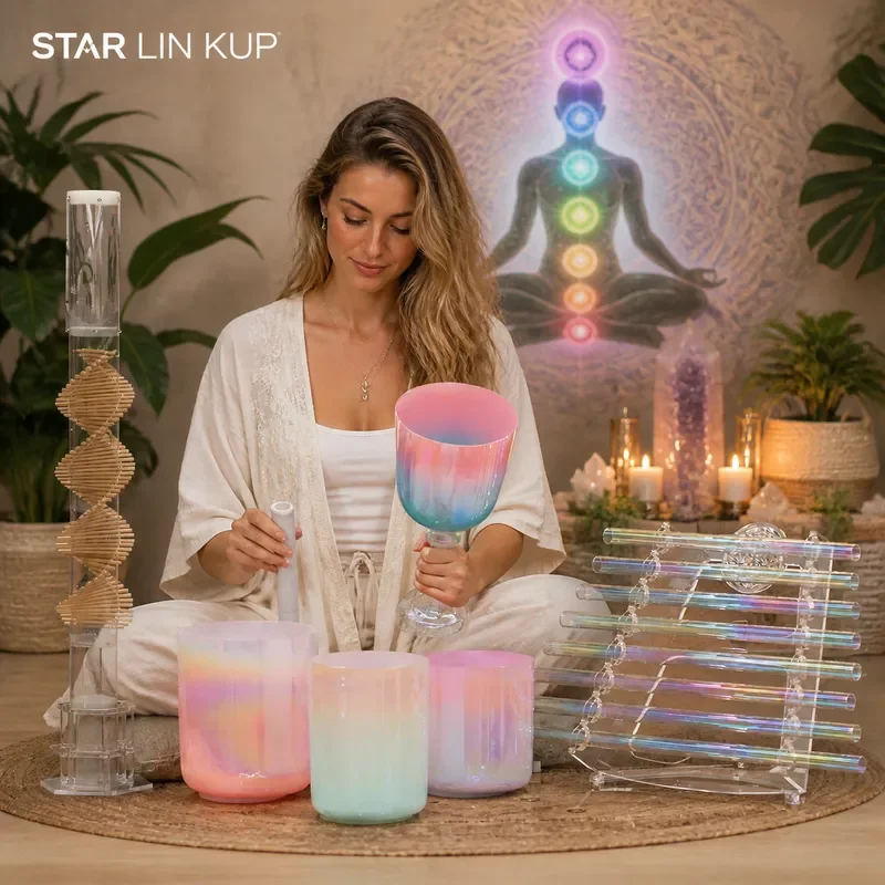 STAR LIN KUP Tibetan Singing Bowl Set for Sound Healing Therapy Meditation Yoga Chakra Balancing Essential Instrument Kit for