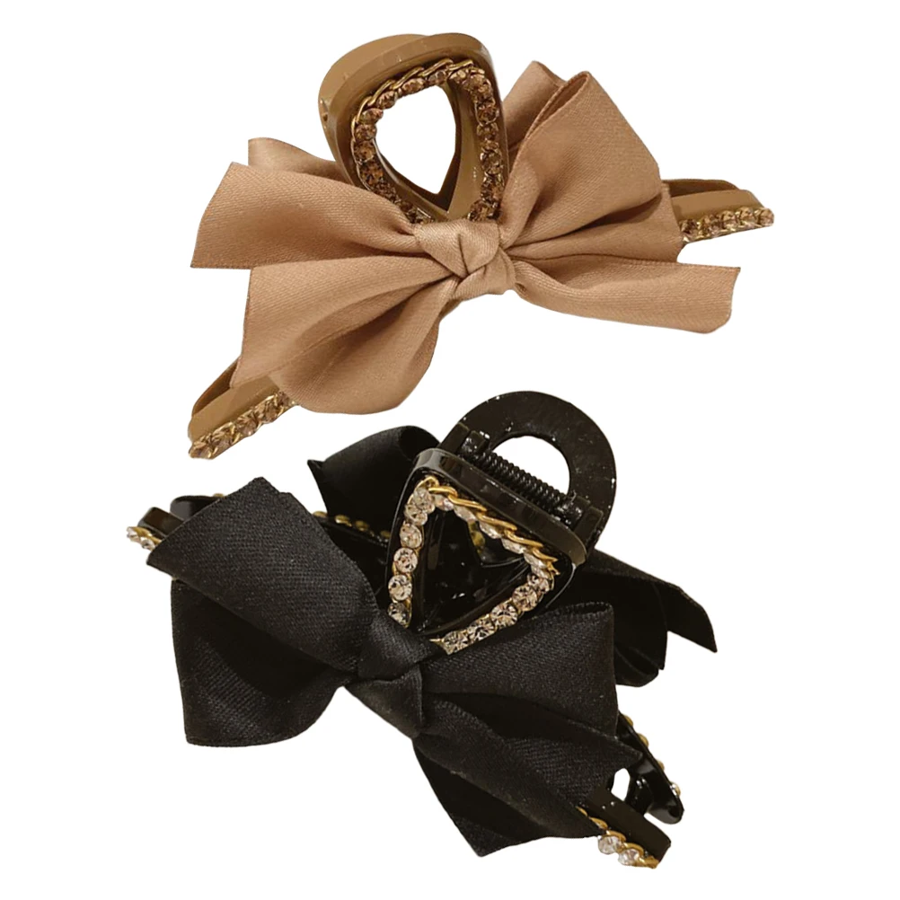 

2pcs Butterfly Bow Claw Clip Exquisite Bowknot Hair Clamp For Women Hair Tying Tool Bath Makeup Daily Use Hairstyling