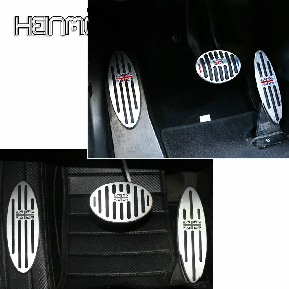 Foot Rest Pedal Sticker for Mini Cooper One S R50 R52 R53 R55 R56 R60 R61 F55 F56 F54 F60 Countryman Clubman Accessories 2/3PCS